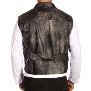 Motorbike Leather Vest