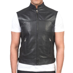 Motorbike Leather Vest