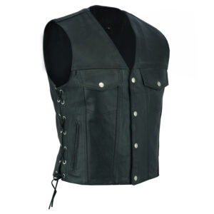 Motorbike Leather Vest