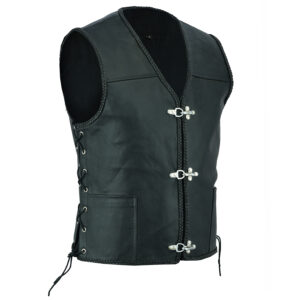 Motorbike Leather Vest